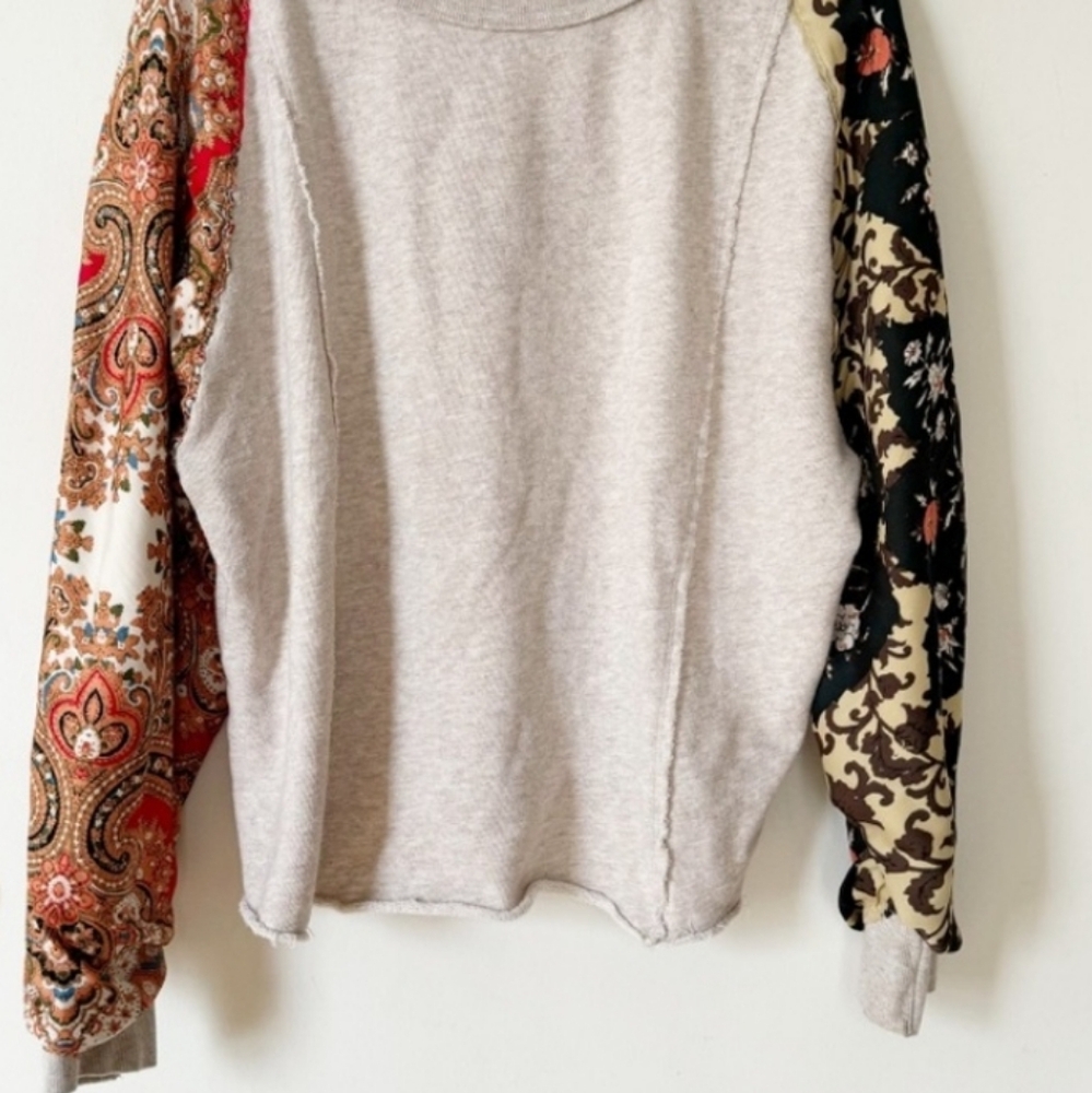 Free People Patchwork Long Sleeve Pullover. - image 8